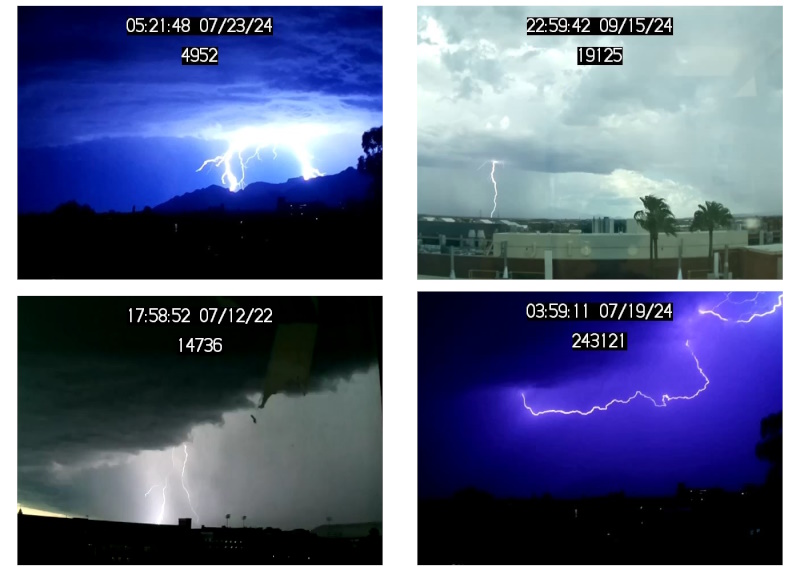 Sample lightning photos