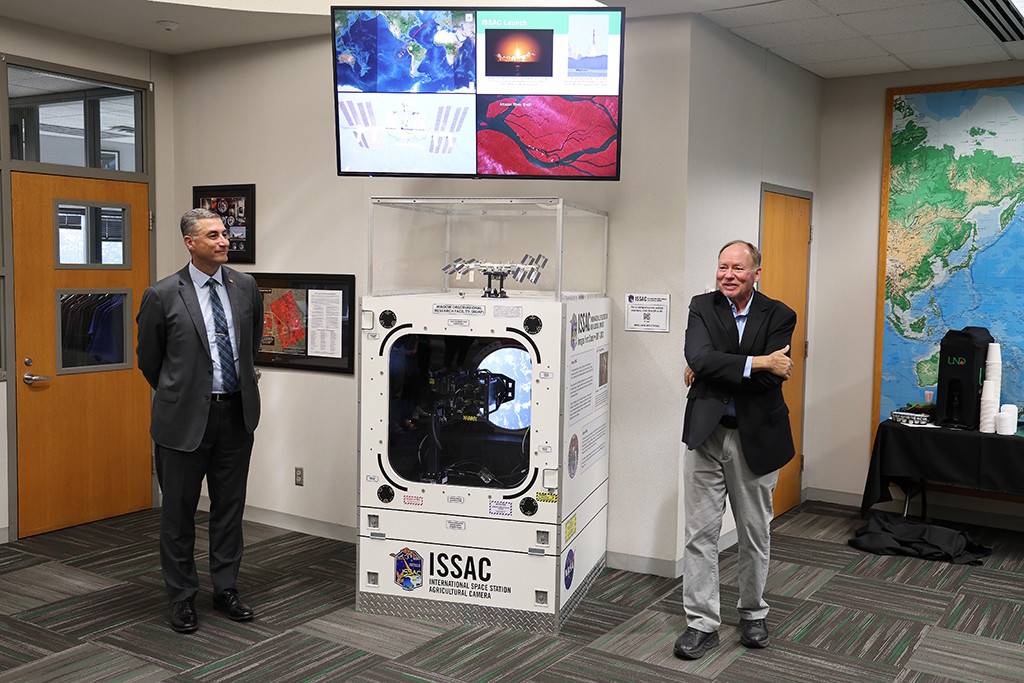 UND Aerospace unveils space camera, with just a touch of Klingon